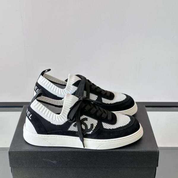 repliche,replica,perfette,siti di,affidabili,migliori siti,dove comprare,1:1,scarpe da ginnastica Contatore / Scarpe da corsa classiche CHANEL, sneakers casual da uomo in Flyknit monoblocco (LH39D)