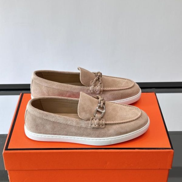 repliche,replica,perfette,siti di,affidabili,migliori siti,dove comprare,1:1,scarpe da ginnastica Contatore / Mocassini Hermes Ignacio, Mocassini in pelle di vitello scamosciata (3R4F5)