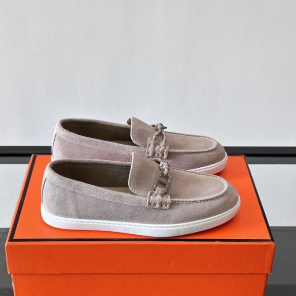 repliche,replica,perfette,siti di,affidabili,migliori siti,dove comprare,1:1,scarpe da ginnastica Contatore / Mocassini Hermes Ignacio, Mocassini in pelle di vitello scamosciata (5NWDB)