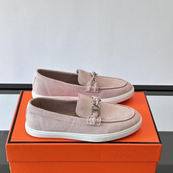 repliche,replica,perfette,siti di,affidabili,migliori siti,dove comprare,1:1,scarpe da ginnastica Contatore / Mocassini Hermes Ignacio, Mocassini in pelle di vitello scamosciata (73GSF)