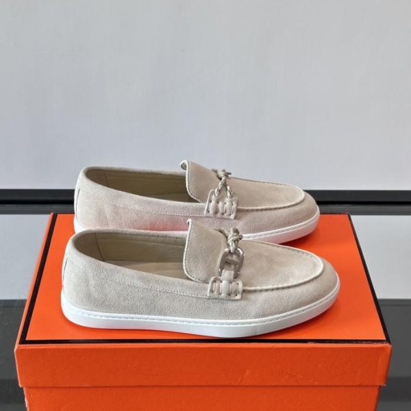 repliche,replica,perfette,siti di,affidabili,migliori siti,dove comprare,1:1,scarpe da ginnastica Contatore / Mocassini Hermes Ignacio, Mocassini in pelle di vitello scamosciata (7F0MB)