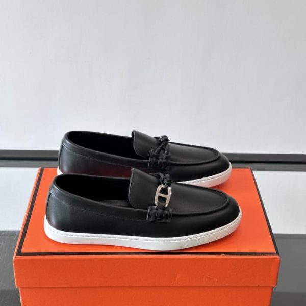 repliche,replica,perfette,siti di,affidabili,migliori siti,dove comprare,1:1,scarpe da ginnastica Contatore / Mocassini Hermes Ignacio, Mocassini in pelle di vitello scamosciata (G5NDW)