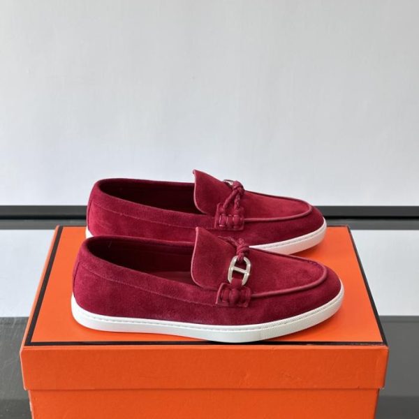 repliche,replica,perfette,siti di,affidabili,migliori siti,dove comprare,1:1,scarpe da ginnastica Contatore / Mocassini Hermes Ignacio, Mocassini in pelle di vitello scamosciata (GDGH5)