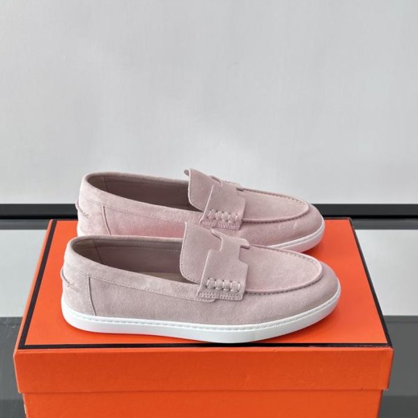 repliche,replica,perfette,siti di,affidabili,migliori siti,dove comprare,1:1,scarpe da ginnastica Contatore / Mocassini Hermès Job, Mocassini in pelle scamosciata e pelle di capra (1U0CR)