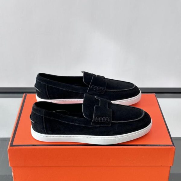 repliche,replica,perfette,siti di,affidabili,migliori siti,dove comprare,1:1,scarpe da ginnastica Contatore / Mocassini Hermès Job, Mocassini in pelle scamosciata e pelle di capra (3CMTR)