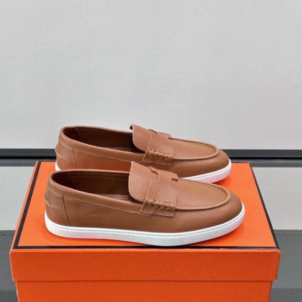 repliche,replica,perfette,siti di,affidabili,migliori siti,dove comprare,1:1,scarpe da ginnastica Contatore / Mocassini Hermès Job, mocassini in pelle scamosciata e pelle di capra (99MK6)