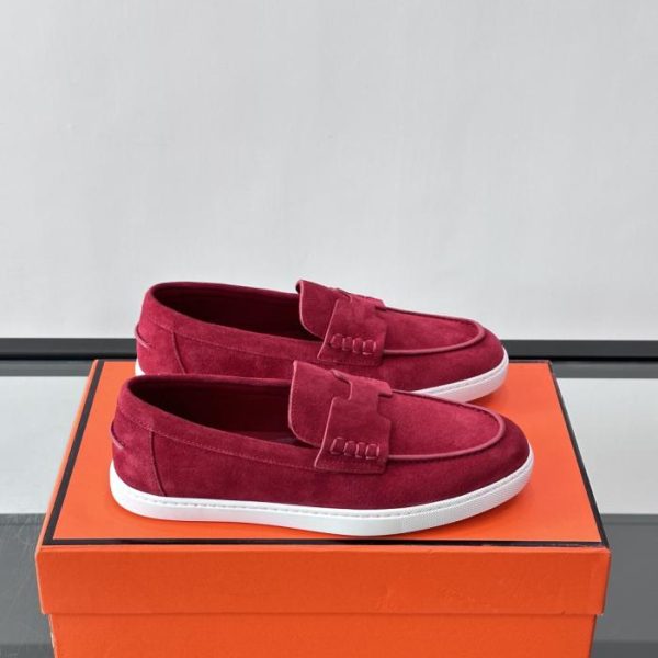 repliche,replica,perfette,siti di,affidabili,migliori siti,dove comprare,1:1,scarpe da ginnastica Contatore / Mocassini Hermès Job, mocassini in pelle scamosciata e capra (AK31H)