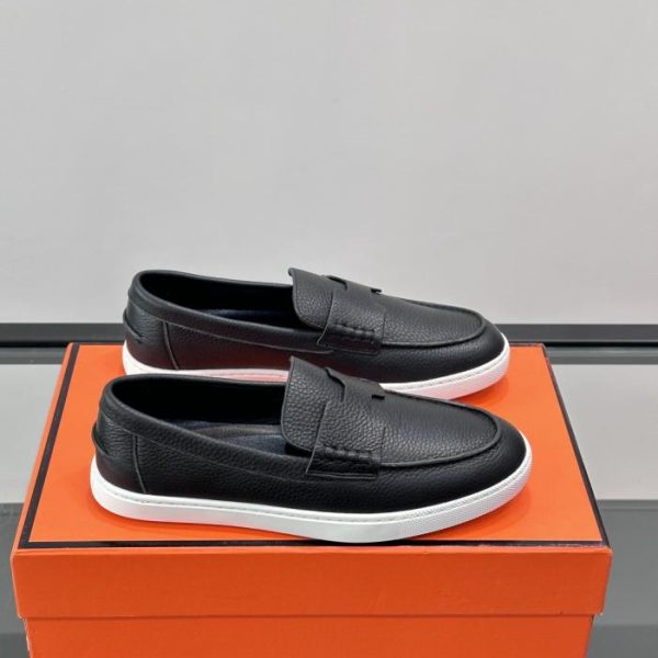 repliche,replica,perfette,siti di,affidabili,migliori siti,dove comprare,1:1,scarpe da ginnastica Contatore / Mocassini Hermès Job, mocassini in pelle scamosciata e pelle di capra (DZMLH)
