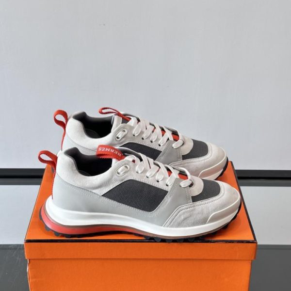 repliche,replica,perfette,siti di,affidabili,migliori siti,dove comprare,1:1,scarpe da ginnastica Contatore / Sneakers Hermes con tomaia in pelle di vitello e mesh (U1GEE)