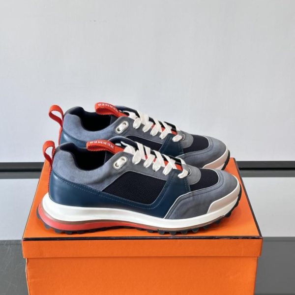 repliche,replica,perfette,siti di,affidabili,migliori siti,dove comprare,1:1,scarpe da ginnastica Contatore / Sneakers Hermes con tomaia in pelle di vitello e mesh (VZ6VG)