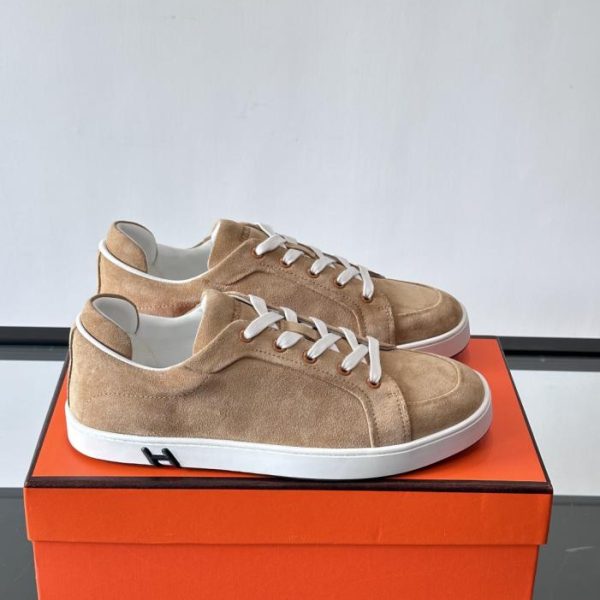 repliche,replica,perfette,siti di,affidabili,migliori siti,dove comprare,1:1,scarpe da ginnastica Contatore / Sneakers in pelle scamosciata della serie Kid di Hermes (1G0YO)