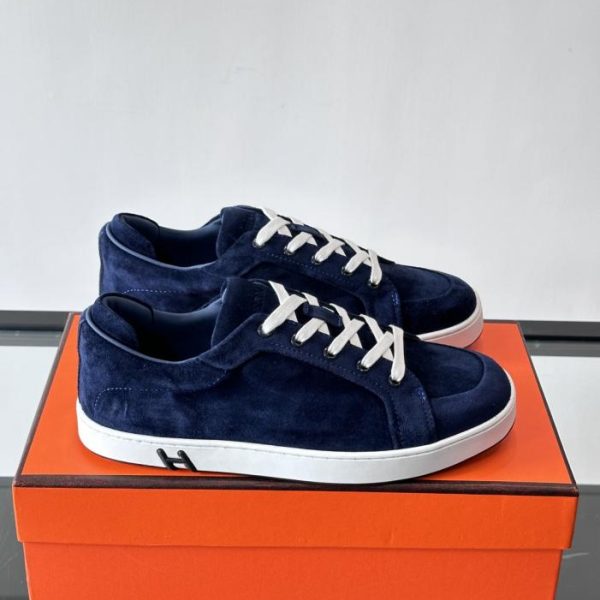 repliche,replica,perfette,siti di,affidabili,migliori siti,dove comprare,1:1,scarpe da ginnastica Contatore / Sneakers in pelle scamosciata della serie Kid di Hermes (25ZYA)
