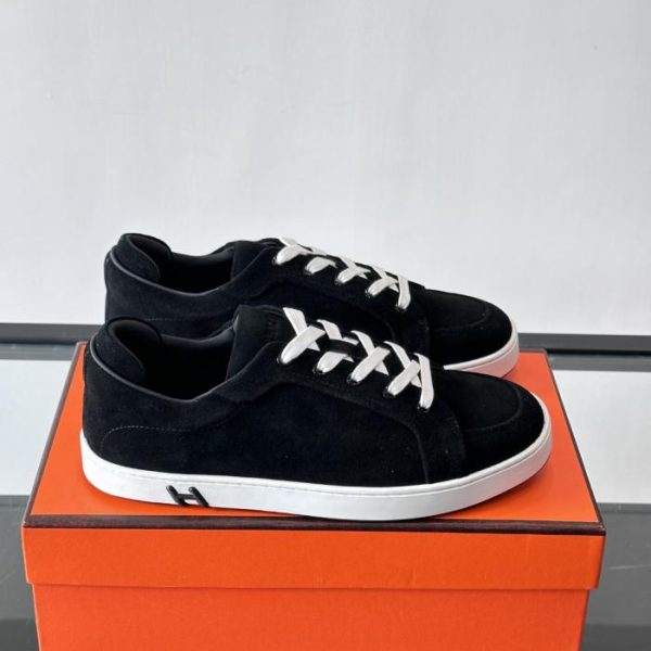repliche,replica,perfette,siti di,affidabili,migliori siti,dove comprare,1:1,scarpe da ginnastica Contatore / Sneakers in pelle scamosciata della serie Kid di Hermès (3TTBU)