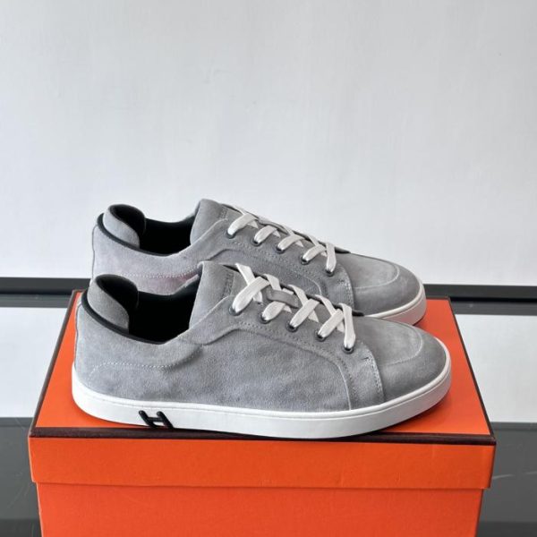 repliche,replica,perfette,siti di,affidabili,migliori siti,dove comprare,1:1,scarpe da ginnastica Contatore / Sneakers in pelle scamosciata della serie Kid di Hermes (FZES1)