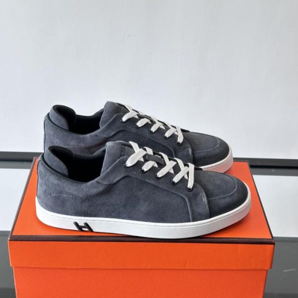 repliche,replica,perfette,siti di,affidabili,migliori siti,dove comprare,1:1,scarpe da ginnastica Contatore / Sneakers in pelle scamosciata della serie Kid di Hermes (ZLCK5)