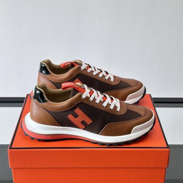 repliche,replica,perfette,siti di,affidabili,migliori siti,dove comprare,1:1,scarpe da ginnastica Contatore / Sneakers con plateau Hermes Hugo, scarpe casual da uomo (5LRDI)