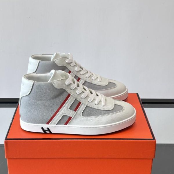 repliche,replica,perfette,siti di,affidabili,migliori siti,dove comprare,1:1,scarpe da ginnastica Contatore / Sneakers da uomo Hermes Kelly Retro Mid-Top (5H89A)