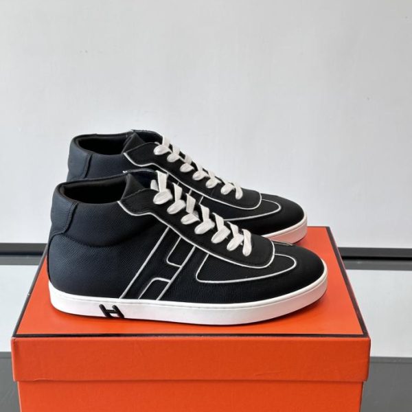 repliche,replica,perfette,siti di,affidabili,migliori siti,dove comprare,1:1,scarpe da ginnastica Contatore / Sneakers Hermes Kelly da uomo, stile retrò, con tomaia media (C58BW)
