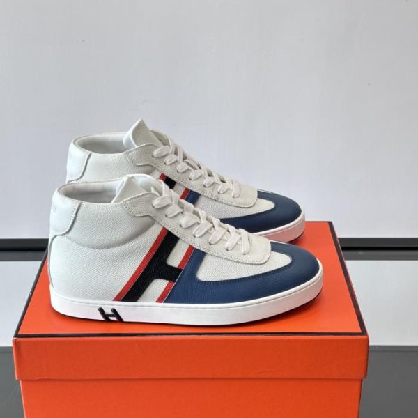 repliche,replica,perfette,siti di,affidabili,migliori siti,dove comprare,1:1,scarpe da ginnastica Contatore / Sneakers Hermes Kelly da uomo, stile retrò, con tomaia media (F37GN)