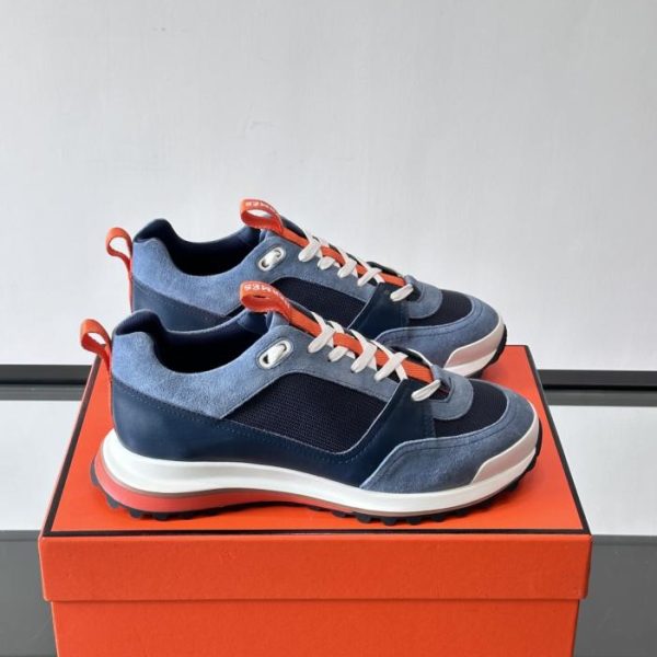 repliche,replica,perfette,siti di,affidabili,migliori siti,dove comprare,1:1,scarpe da ginnastica Contatore / Sneakers Hermes con tomaia in pelle di vitello e mesh (L93OS)