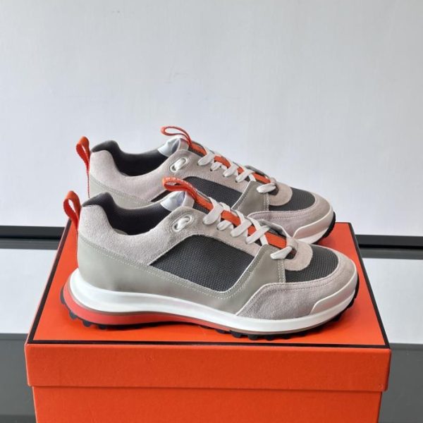 repliche,replica,perfette,siti di,affidabili,migliori siti,dove comprare,1:1,scarpe da ginnastica Contatore / Sneakers Hermes con tomaia in pelle di vitello e mesh (O0OFI)