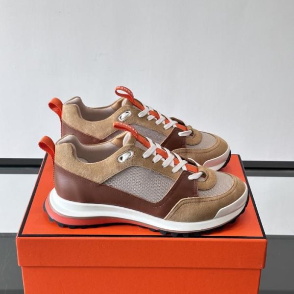 repliche,replica,perfette,siti di,affidabili,migliori siti,dove comprare,1:1,scarpe da ginnastica Contatore / Sneakers Hermes con tomaia in pelle di vitello e mesh (WU4M5)