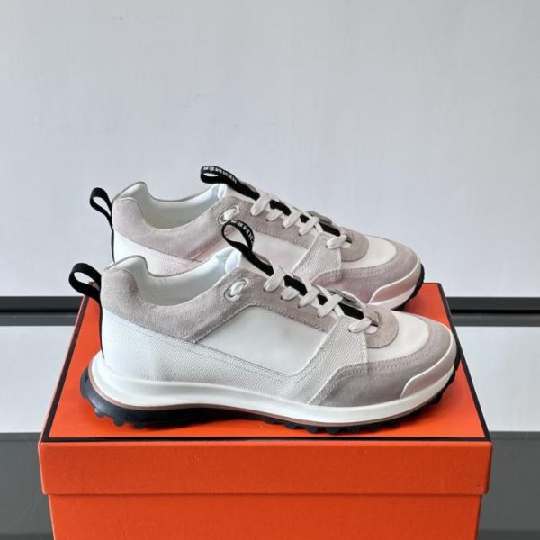 repliche,replica,perfette,siti di,affidabili,migliori siti,dove comprare,1:1,scarpe da ginnastica Contatore / Sneakers Hermes con tomaia in pelle di vitello e mesh (8HY5B)