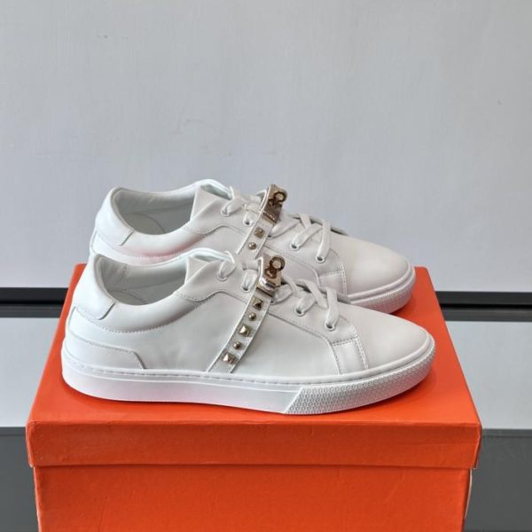 repliche,replica,perfette,siti di,affidabili,migliori siti,dove comprare,1:1,scarpe da ginnastica Contatore / Sneakers bianche Hermes, vera pelle di capra (YOUVQ)