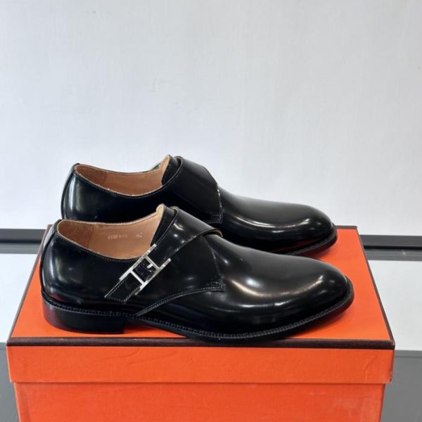 repliche,replica,perfette,siti di,affidabili,migliori siti,dove comprare,1:1,scarpe da ginnastica Contatore / Scarpe da uomo Hermes Monk in pelle (EOR8I)