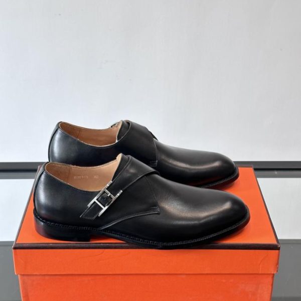 repliche,replica,perfette,siti di,affidabili,migliori siti,dove comprare,1:1,scarpe da ginnastica Contatore / Scarpe da uomo Hermes Monk in pelle (MJ7L2)