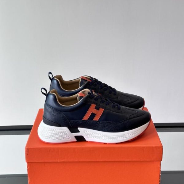 repliche,replica,perfette,siti di,affidabili,migliori siti,dove comprare,1:1,scarpe da ginnastica Contatore / Sneakers con plateau Hermes Hugo, scarpe casual da uomo (XL38D)