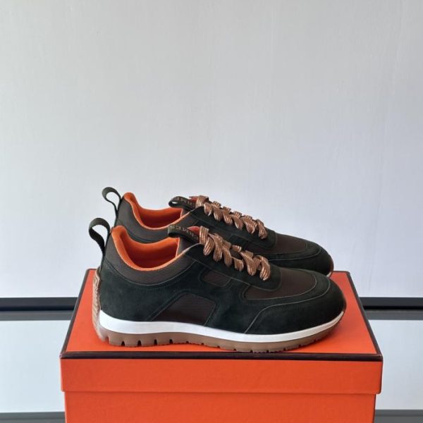 repliche,replica,perfette,siti di,affidabili,migliori siti,dove comprare,1:1,scarpe da ginnastica Contatore / Sneakers Hermes con tomaia in pelle di vitello e mesh (07VYG)