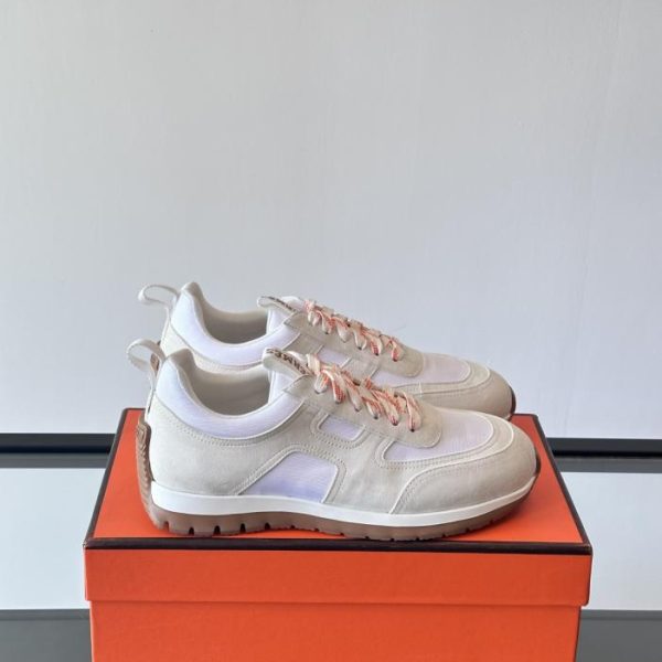 repliche,replica,perfette,siti di,affidabili,migliori siti,dove comprare,1:1,scarpe da ginnastica Contatore / Sneakers Hermes con tomaia in pelle di vitello e mesh (6KYSX)