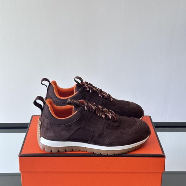 repliche,replica,perfette,siti di,affidabili,migliori siti,dove comprare,1:1,scarpe da ginnastica Contatore / Sneakers Hermes con tomaia in pelle di vitello e mesh (TFJHM)