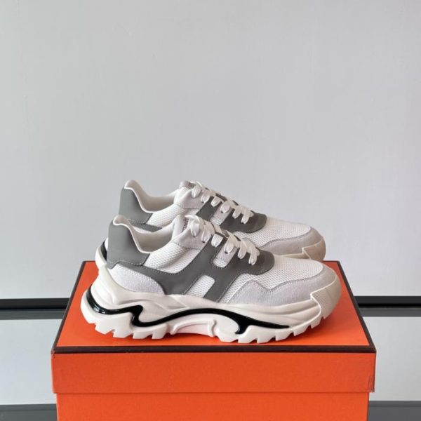 repliche,replica,perfette,siti di,affidabili,migliori siti,dove comprare,1:1,scarpe da ginnastica Contatore / Sneakers con plateau Hermes Hugo, scarpe casual da uomo (D8WZ9)