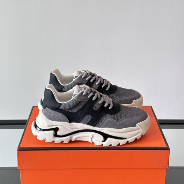 repliche,replica,perfette,siti di,affidabili,migliori siti,dove comprare,1:1,scarpe da ginnastica Contatore / Sneakers con plateau Hermes Hugo, scarpe casual da uomo (DQ236)