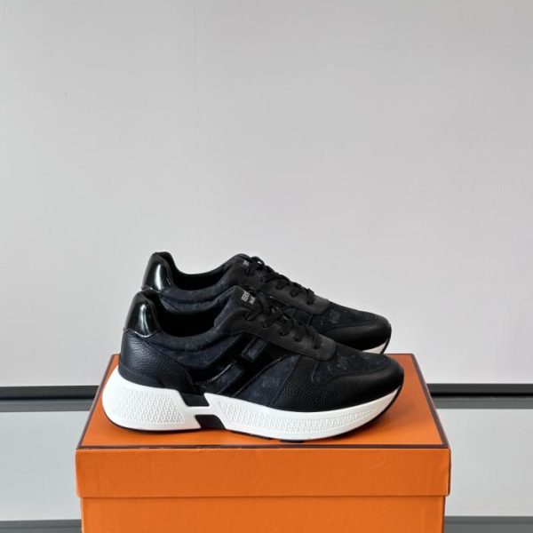 repliche,replica,perfette,siti di,affidabili,migliori siti,dove comprare,1:1,scarpe da ginnastica Contatore / Sneakers con plateau Hermes Hugo, scarpe casual da uomo (09I76)