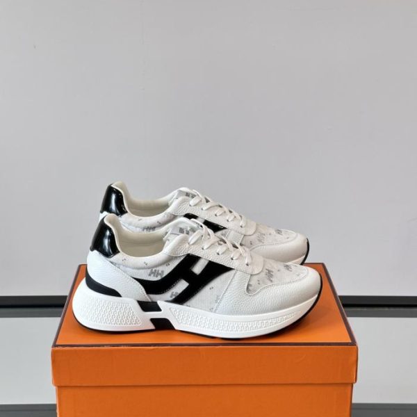 repliche,replica,perfette,siti di,affidabili,migliori siti,dove comprare,1:1,scarpe da ginnastica Contatore / Sneakers con plateau Hermes Hugo, scarpe casual da uomo (8L5AS)