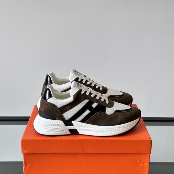 repliche,replica,perfette,siti di,affidabili,migliori siti,dove comprare,1:1,scarpe da ginnastica Contatore / Sneakers con plateau Hermes Hugo, scarpe casual da uomo (NEE39)