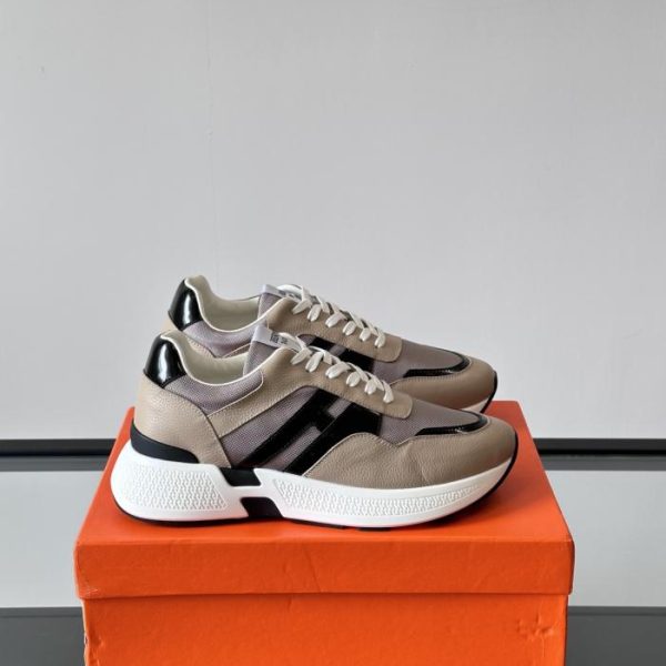 repliche,replica,perfette,siti di,affidabili,migliori siti,dove comprare,1:1,scarpe da ginnastica Contatore / Sneakers con plateau Hermes Hugo, scarpe casual da uomo (YM66K)