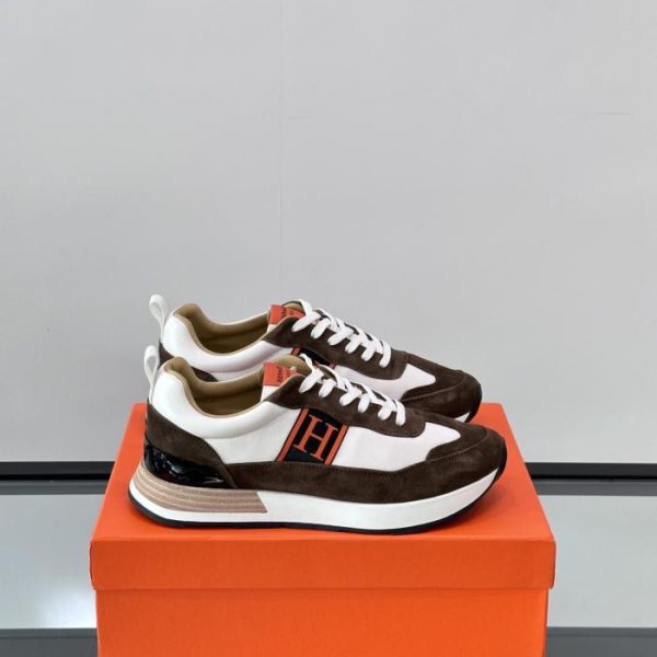 repliche,replica,perfette,siti di,affidabili,migliori siti,dove comprare,1:1,scarpe da ginnastica Contatore / Sneakers con plateau Hermes Hugo, scarpe casual da uomo (2LCV5)