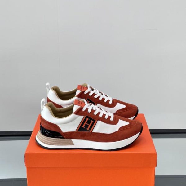 repliche,replica,perfette,siti di,affidabili,migliori siti,dove comprare,1:1,scarpe da ginnastica Contatore / Sneakers con plateau Hermes Hugo, scarpe casual da uomo (WYGDV)