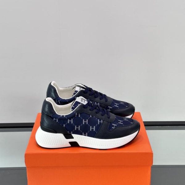 repliche,replica,perfette,siti di,affidabili,migliori siti,dove comprare,1:1,scarpe da ginnastica Contatore / Sneakers con plateau Hermes Hugo, scarpe casual da uomo (F723L)