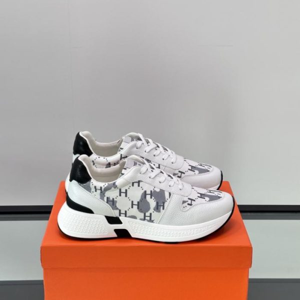 repliche,replica,perfette,siti di,affidabili,migliori siti,dove comprare,1:1,scarpe da ginnastica Contatore / Sneakers con plateau Hermes Hugo, scarpe casual da uomo (T4FQD)