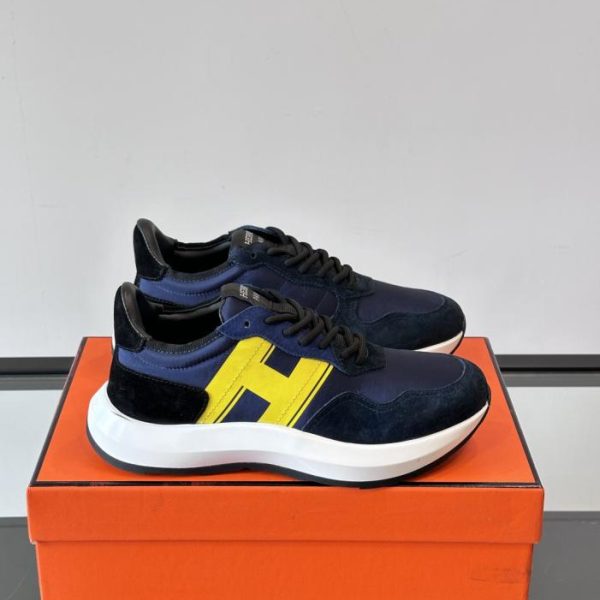 repliche,replica,perfette,siti di,affidabili,migliori siti,dove comprare,1:1,scarpe da ginnastica Contatore / Sneakers con plateau Hermes Hugo, scarpe casual da uomo (5HOSJ)