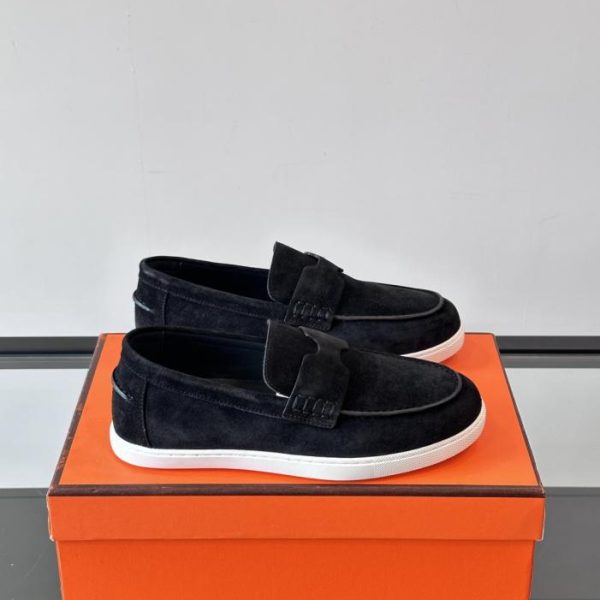 repliche,replica,perfette,siti di,affidabili,migliori siti,dove comprare,1:1,scarpe da ginnastica Contatore / Mocassini Hermes Job, Mocassini in pelle scamosciata di capra (XOAFT)