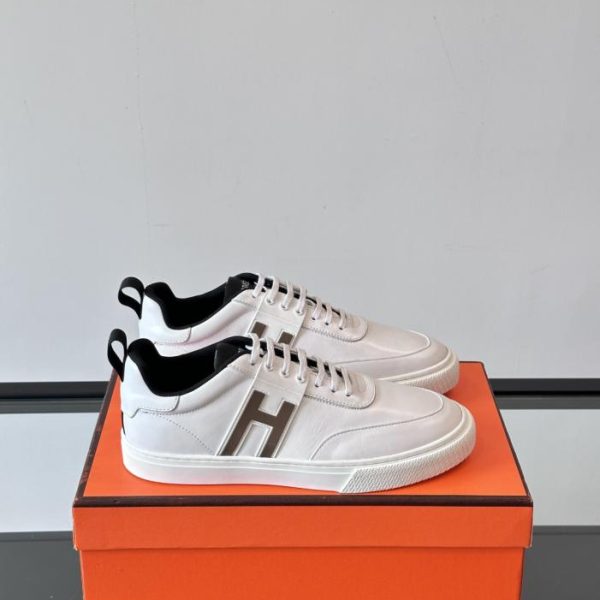 repliche,replica,perfette,siti di,affidabili,migliori siti,dove comprare,1:1,scarpe da ginnastica Contatore / Hermès Keep Sneakers casual in pelle da uomo (GBG4C)