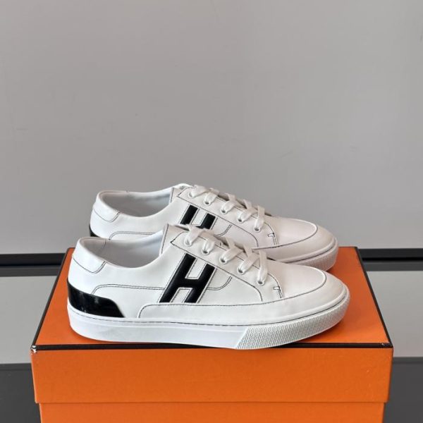 repliche,replica,perfette,siti di,affidabili,migliori siti,dove comprare,1:1,scarpe da ginnastica Contatore / Hermes Deep Casual Sneakers, Sneakers in pelle di vitello (35DV0)