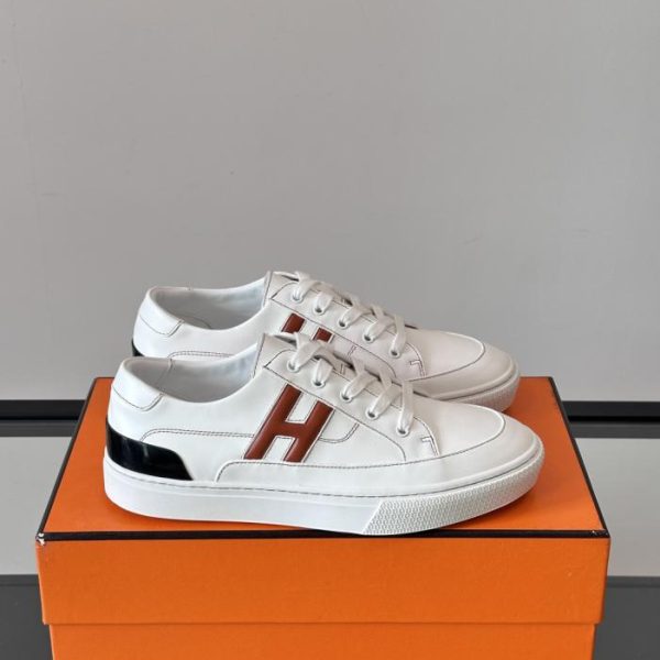 repliche,replica,perfette,siti di,affidabili,migliori siti,dove comprare,1:1,scarpe da ginnastica Contatore / Hermes Deep Casual Sneakers, Sneakers in pelle di vitello (A8JAT)