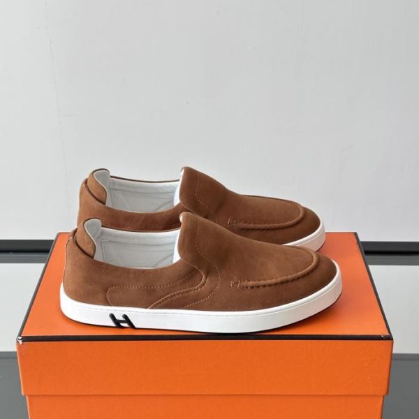 Contatore / Mocassini Hermes, sneakers bianche, stile coppia (WO9LU)